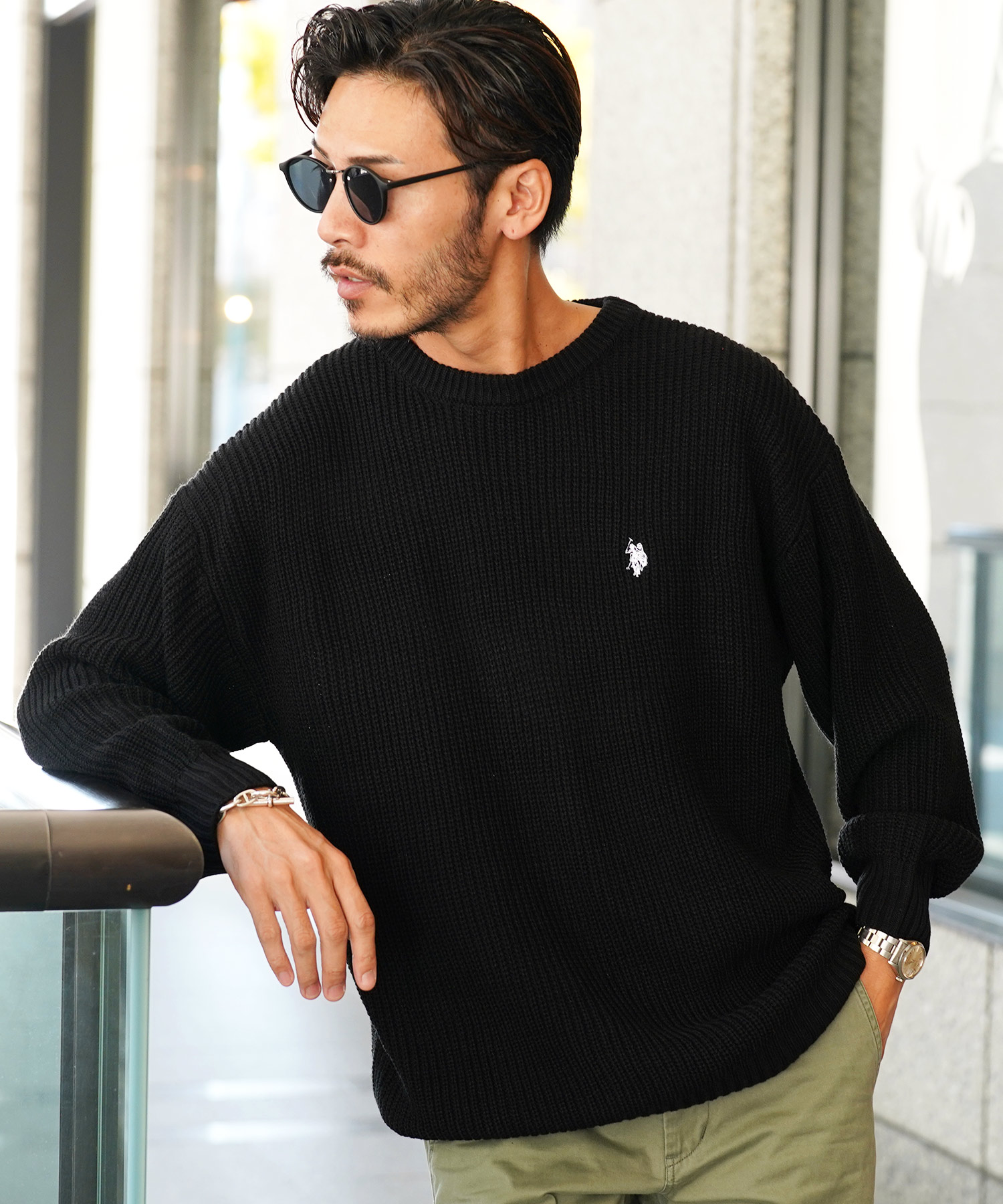 US.POLO ASSN. ユーエスポロアッスン ニットセーター メンズ トップス