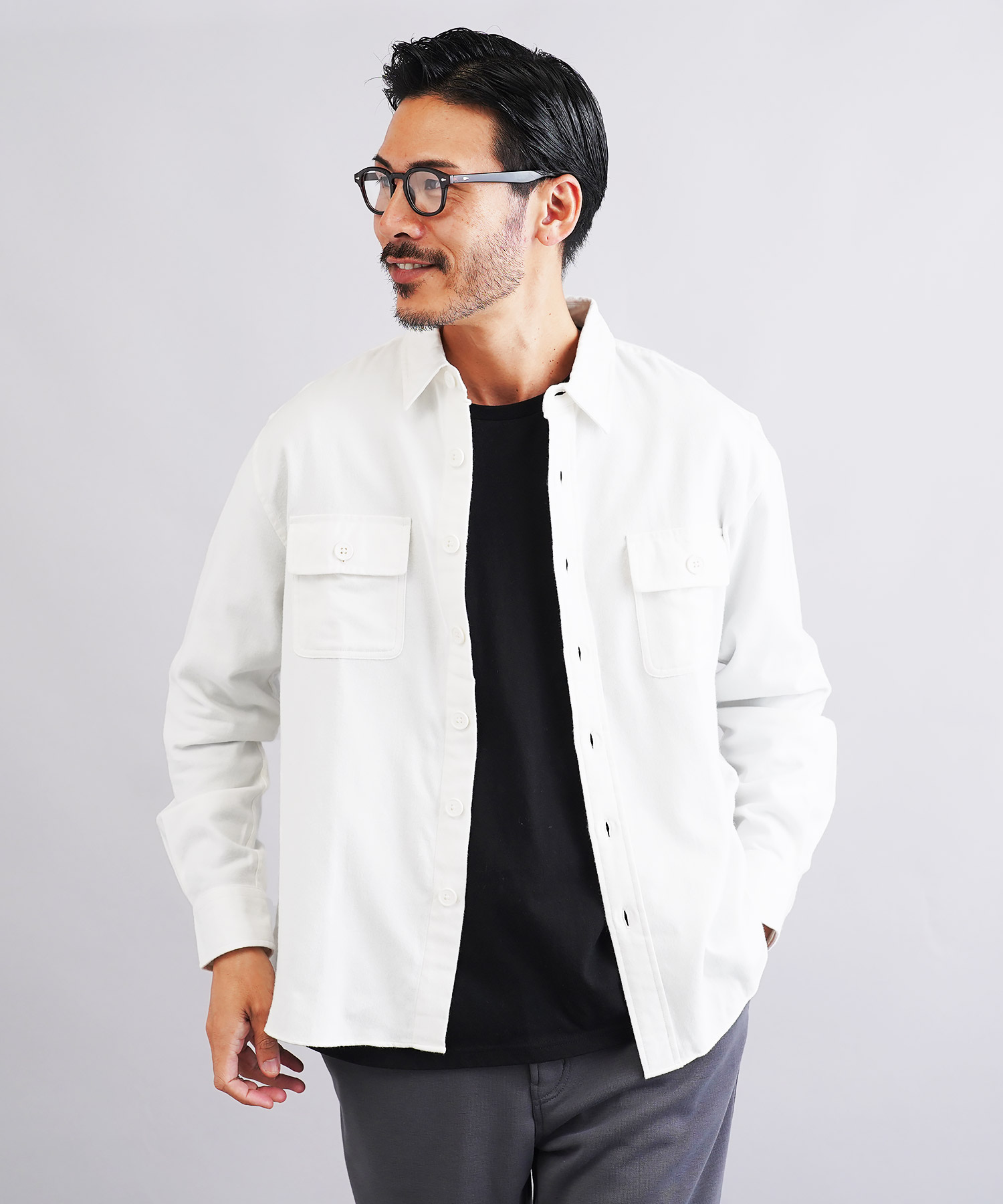 JIGGYS SHOP（ジギーズショップ） フランネルシャツ メンズ トップス