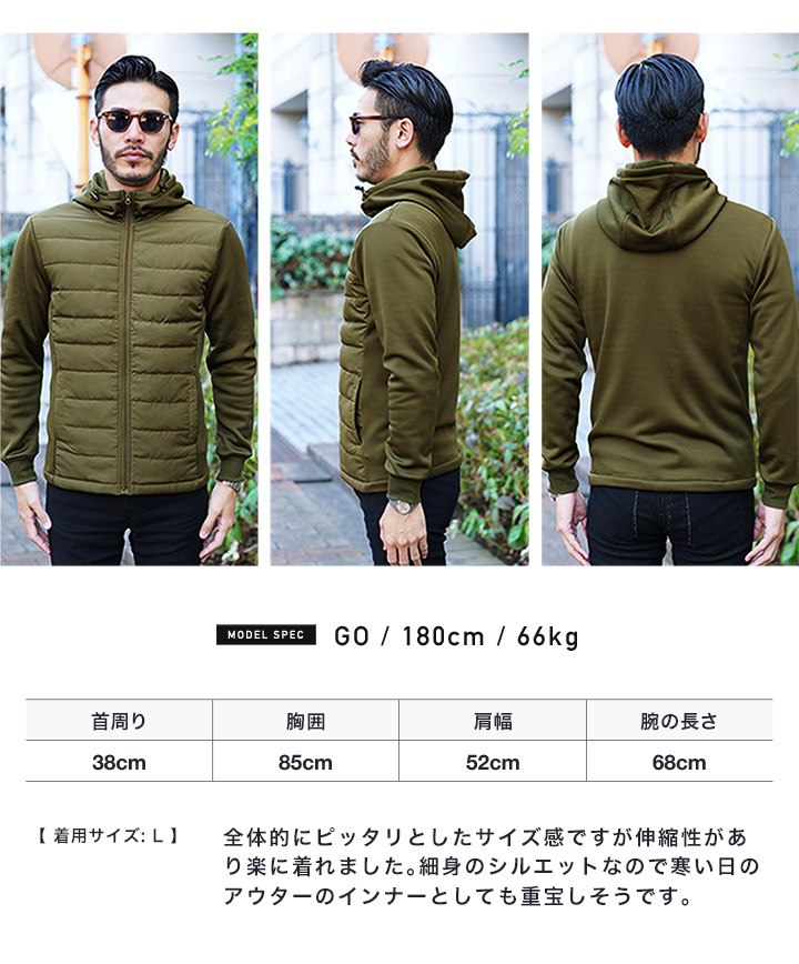 JIGGYS SHOP ダウンジャケット メンズ アウター ダウン フェザー