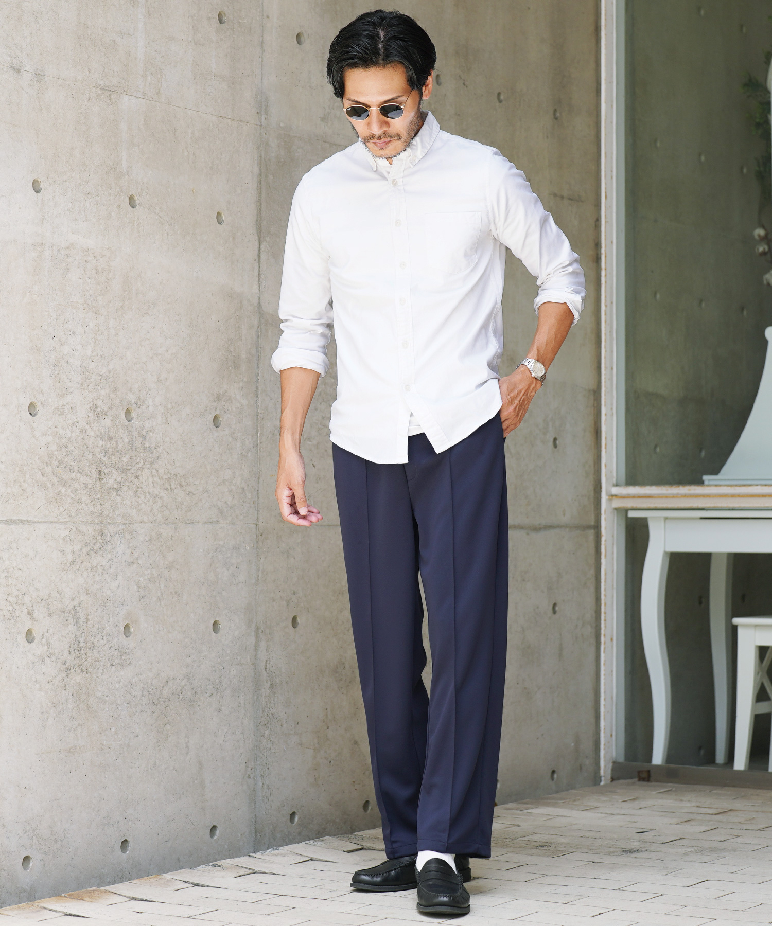 クラネオム CLANE HOMME ステュディオス ジャージー スラックス