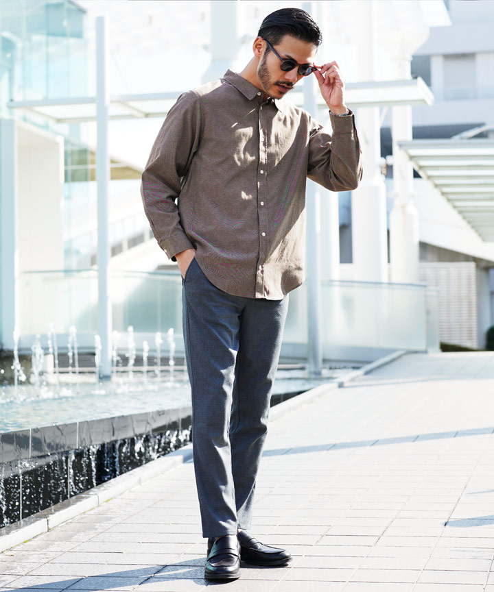 定番の中古商品 JIGGYS SHOP シャツ メンズ トップス 長袖シャツ レギュラー 服&ファッション小物
