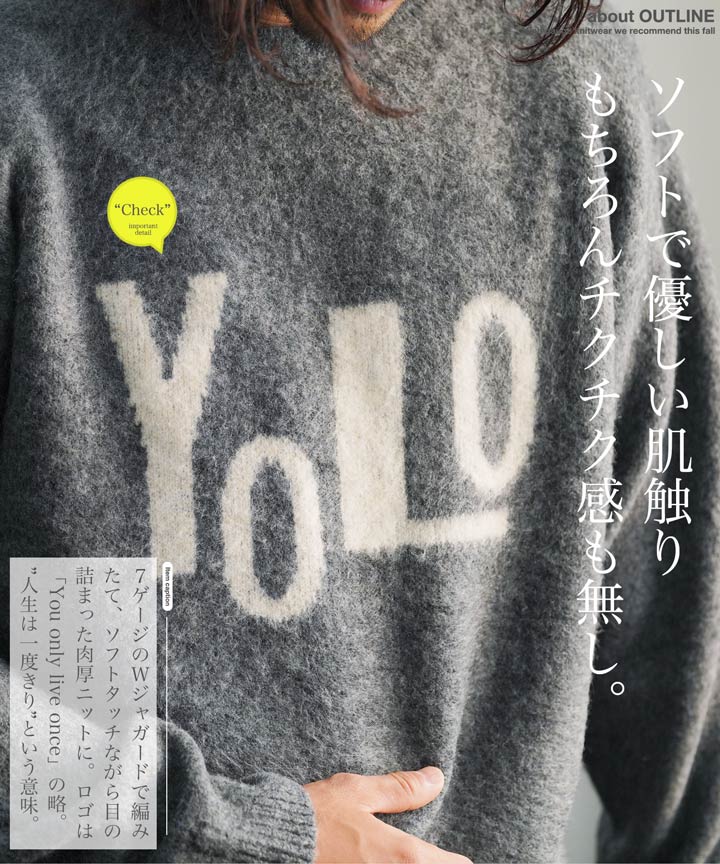 JIGGYS SHOP ニットセーター メンズ トップス モヘヤ調 JIGGYS SHOP ニットセーター メンズ トップス モヘヤ調