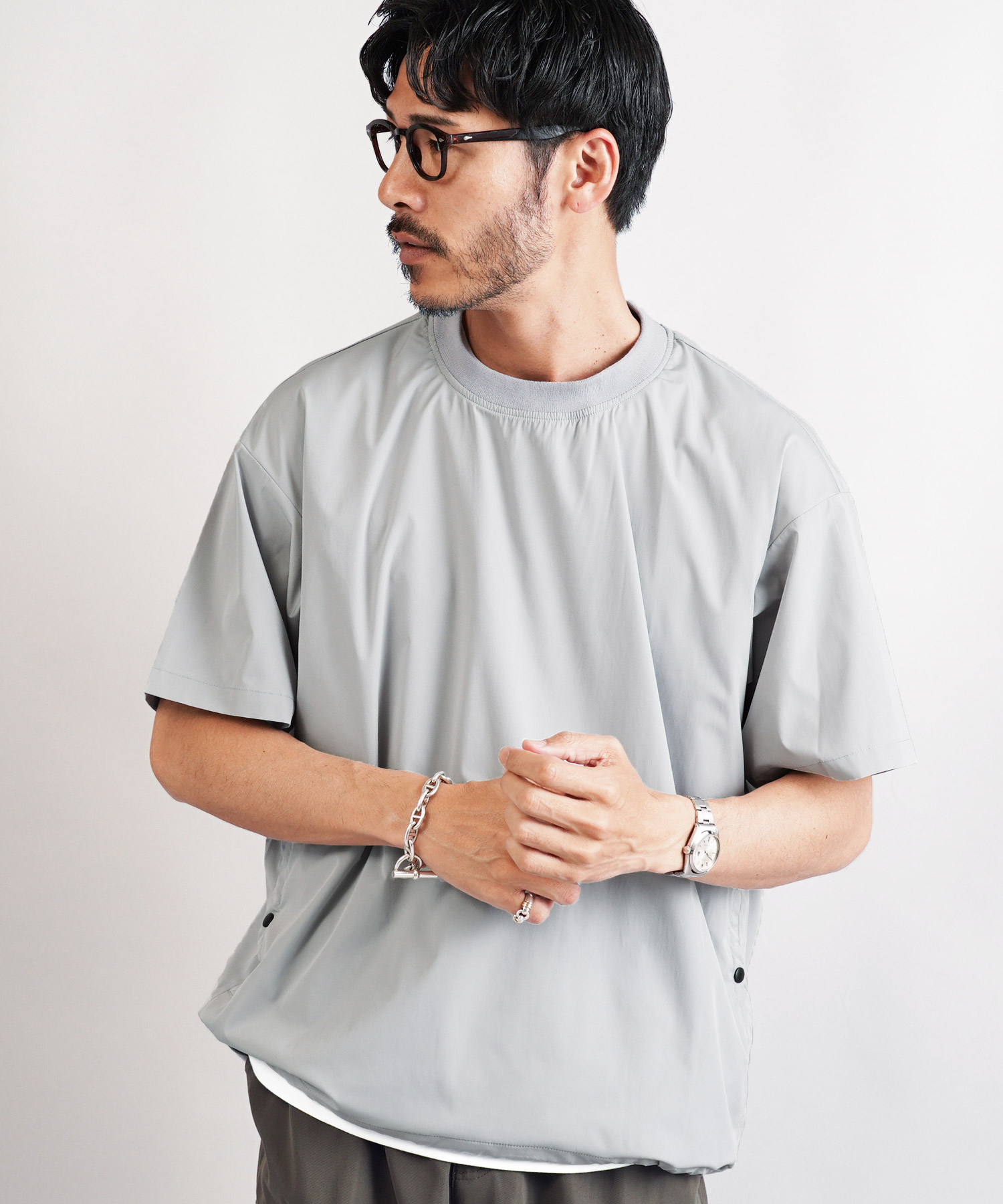（年度末SALE］麻布Tシャツ　薄墨 JIGGYS SHOP（ジギーズショップ） Tシャツ メンズ トップス 半袖T