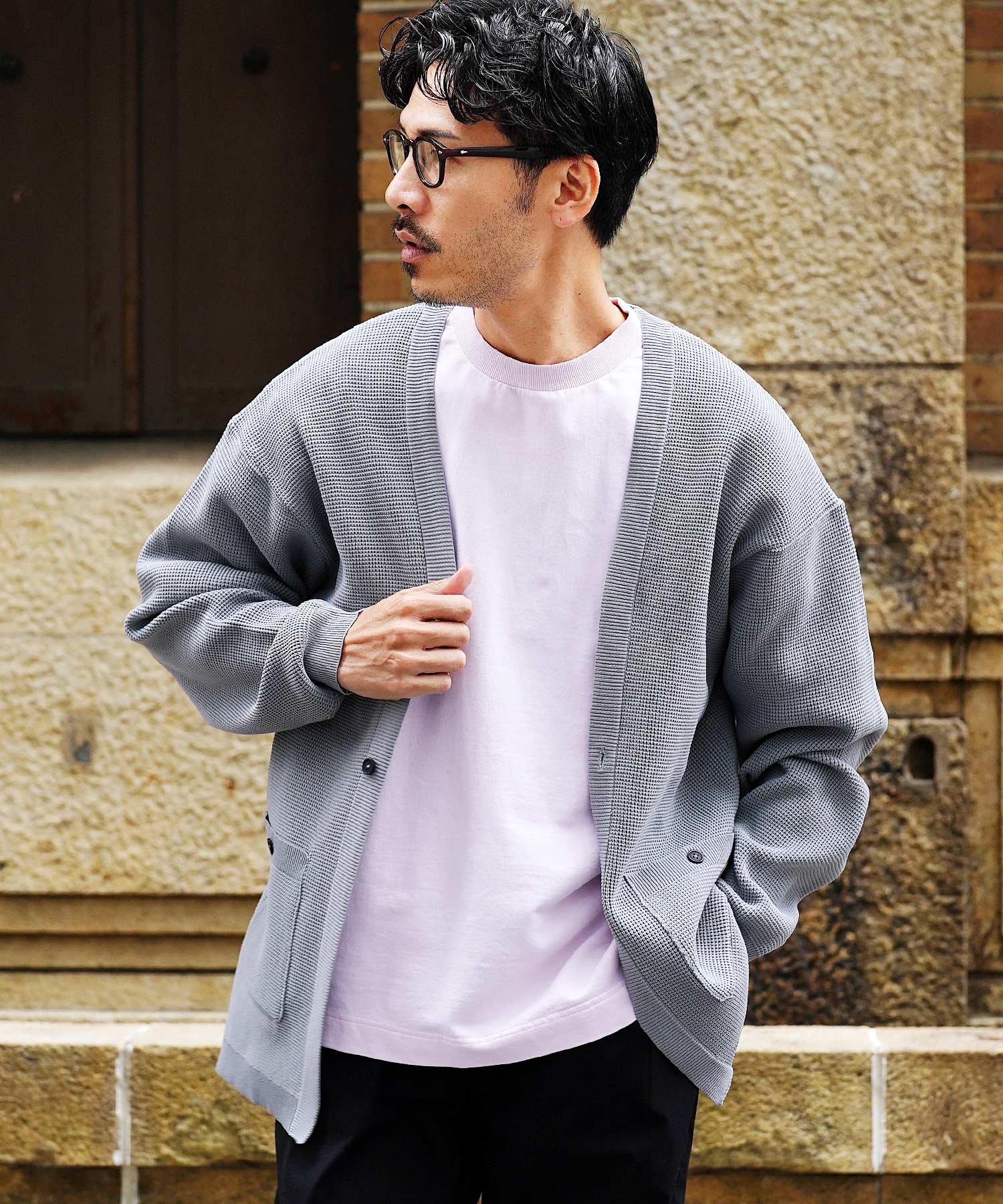 メンズニットカーディガン JIGGYS SHOP（ジギーズショップ） カーディガン メンズ トップス