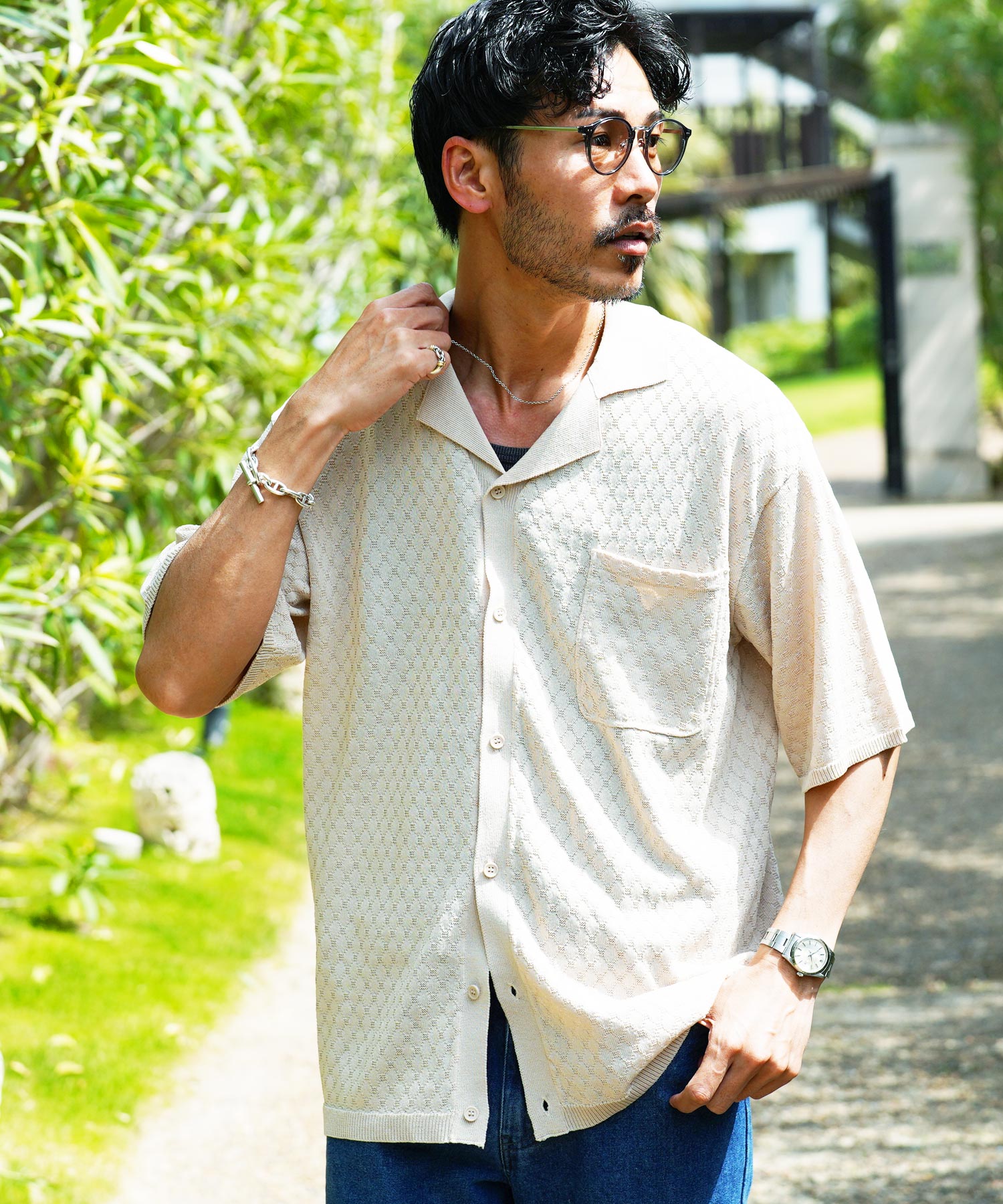 6(ROKU)＞GORGE SHIRT/シャツ　美品 6（ロク）の「＜6(ROKU)＞GORGE SHIRT/シャツ（シャツ/ブラウス）」 - WEAR