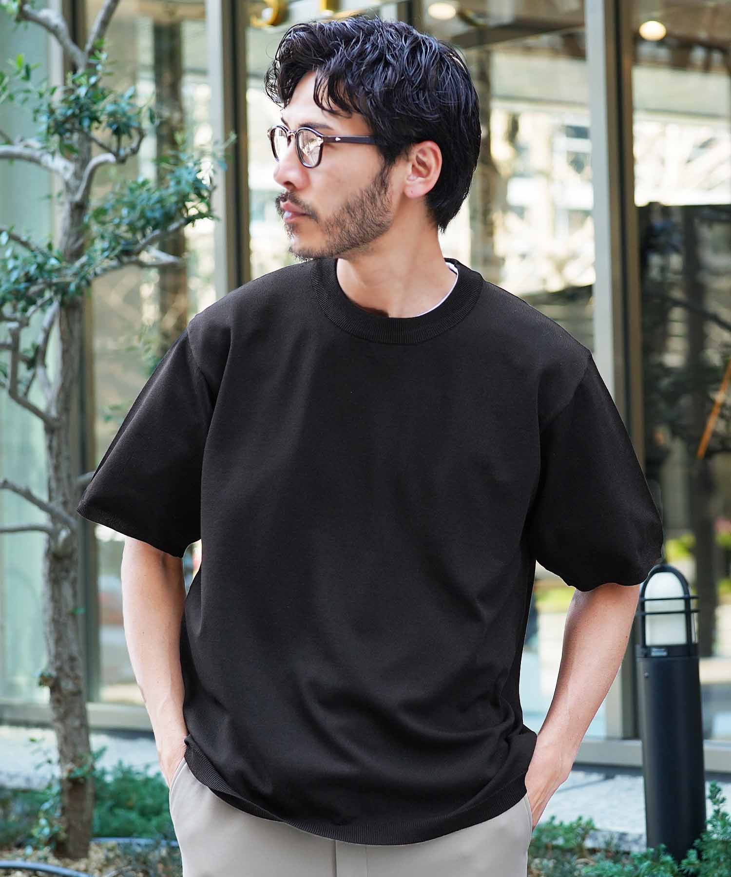 clear ニット セーター サガラ刺繍ベアワッペンニットトップス