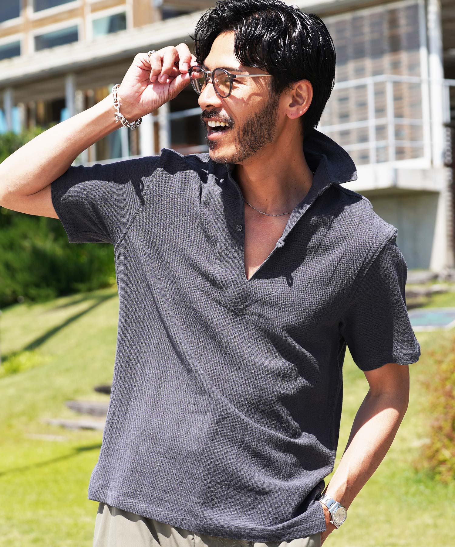 JIGGYS SHOP（ジギーズショップ） シャツ メンズ トップス 半袖シャツ