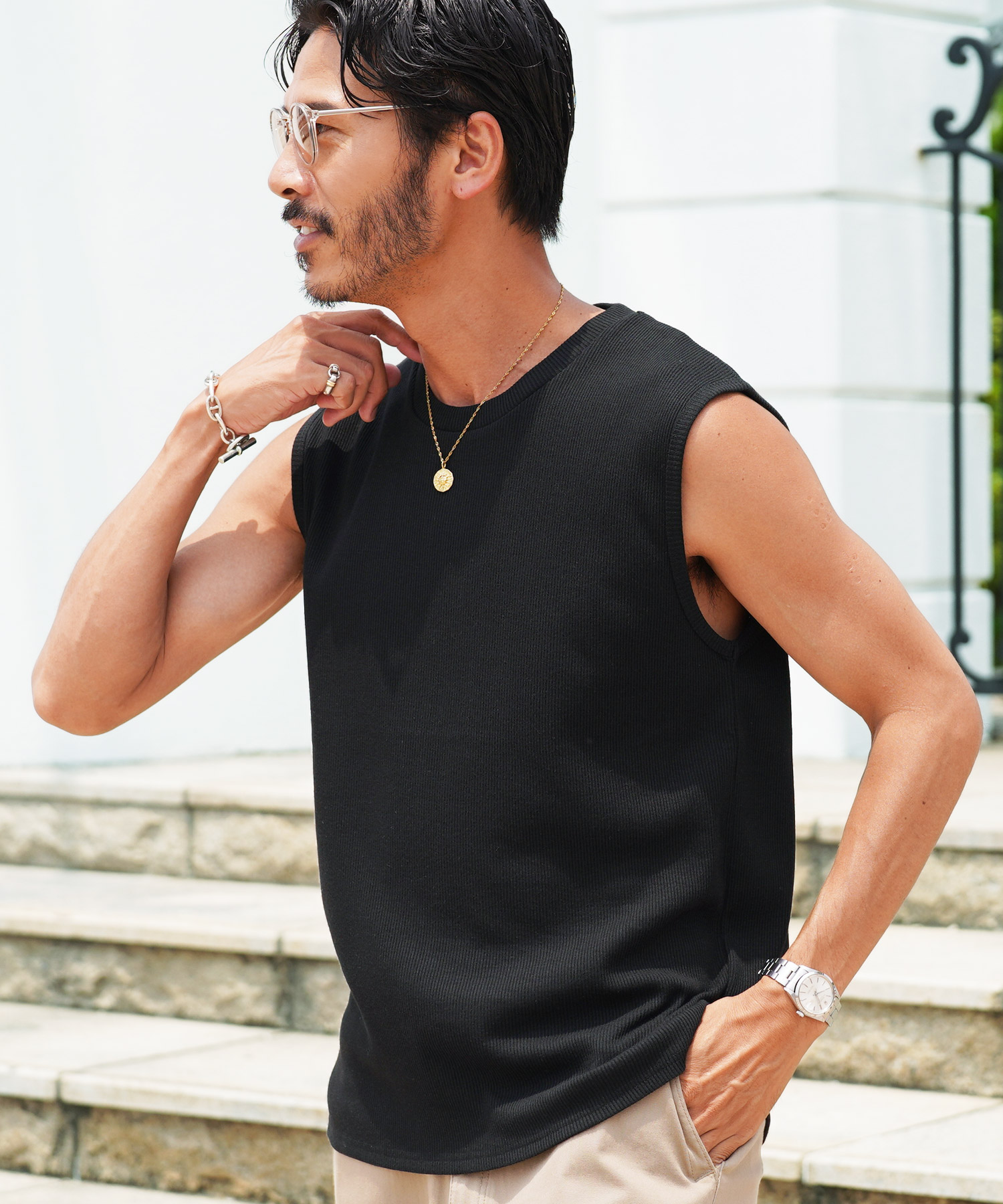 JIGGYS SHOP（ジギーズショップ） タンクトップ メンズ トップス