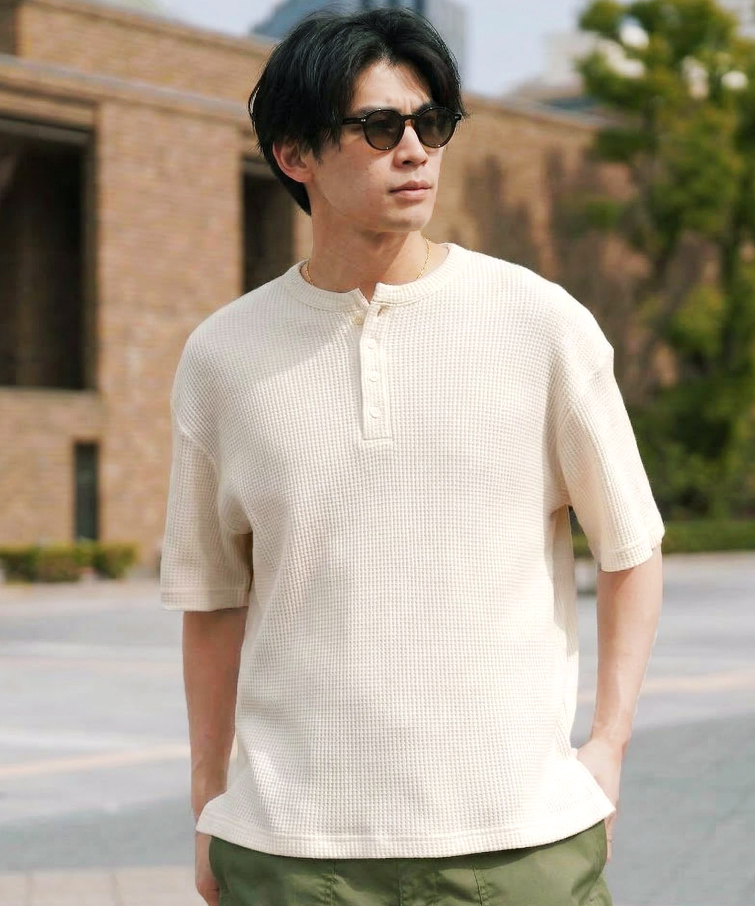 カットソー(半袖+袖なし) S/S Knit Pullover JIGGYS SHOP（ジギーズショップ） Tシャツ メンズ トップス カットソー