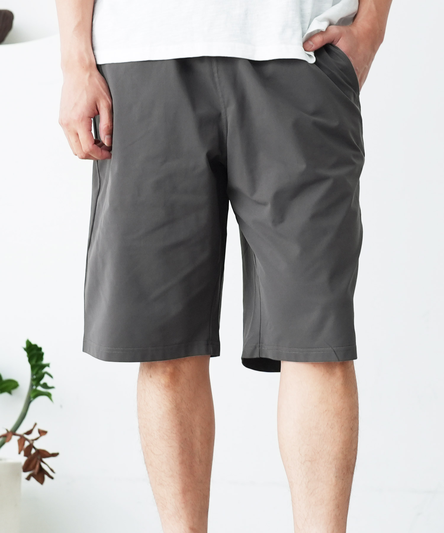 ハーフパンツ ストレッチ 新品タグ付き PGG 170 ショートパンツ ヘザー ラン ザ オウン メンズ ハーフパンツ adidas（アディダス） サイズ7 メンズウェア