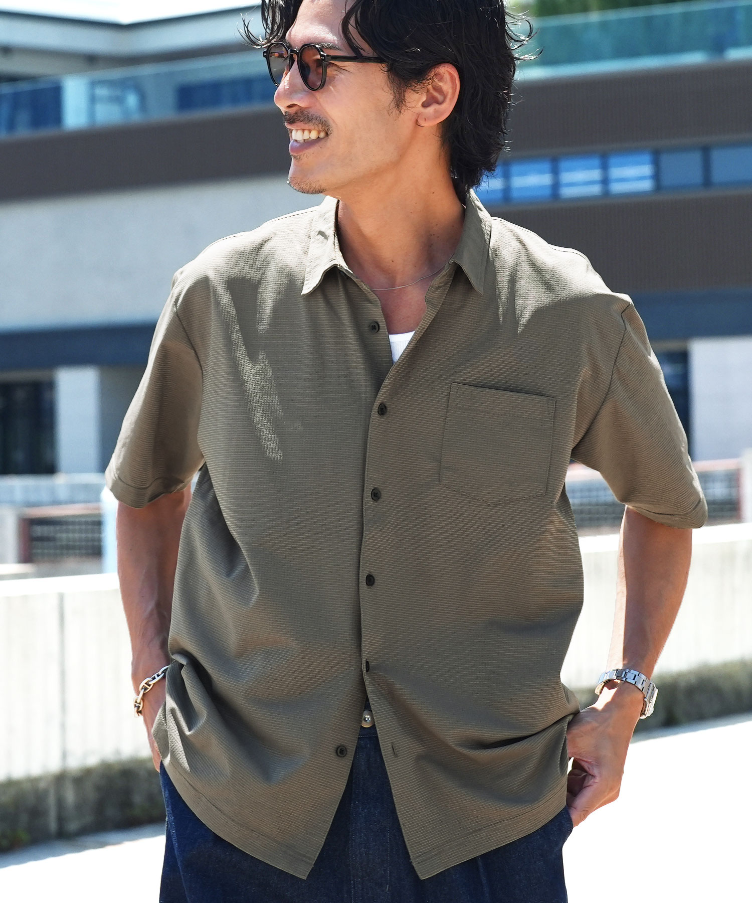 JIGGYS SHOP（ジギーズショップ） シャツ メンズ トップス 半袖シャツ