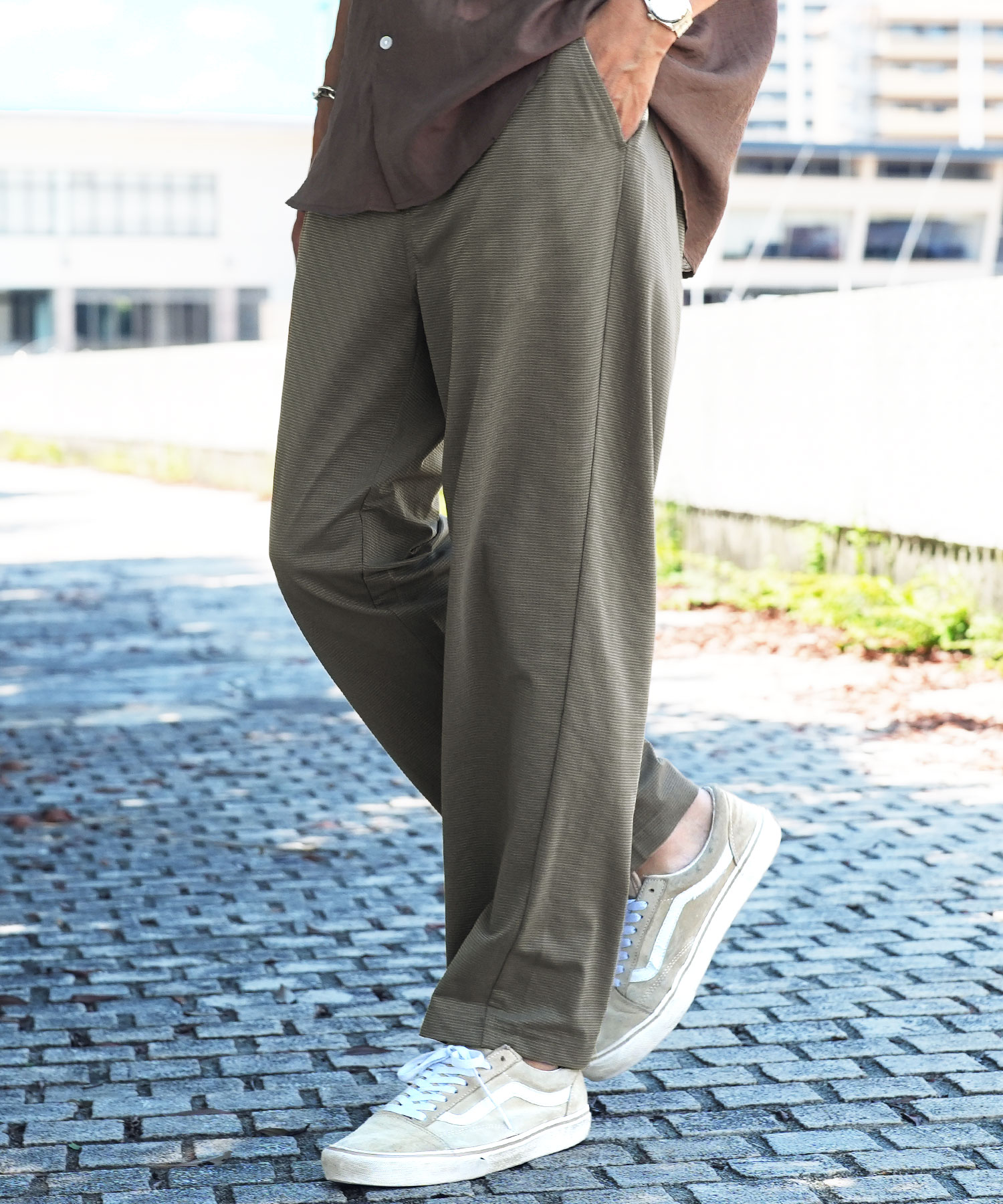 JIGGYS SHOP（ジギーズショップ） アンクルパンツ メンズ メッシュ素材