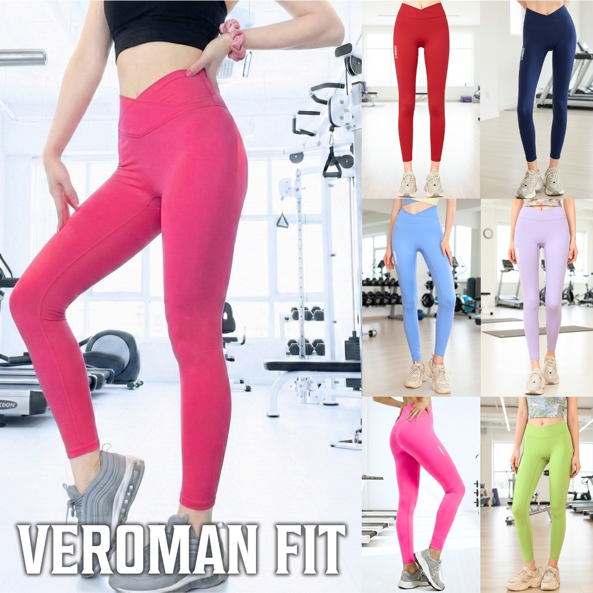 VEROMAN レギンス トレーニング ジム ヨガ ピラティス コンテスト V字