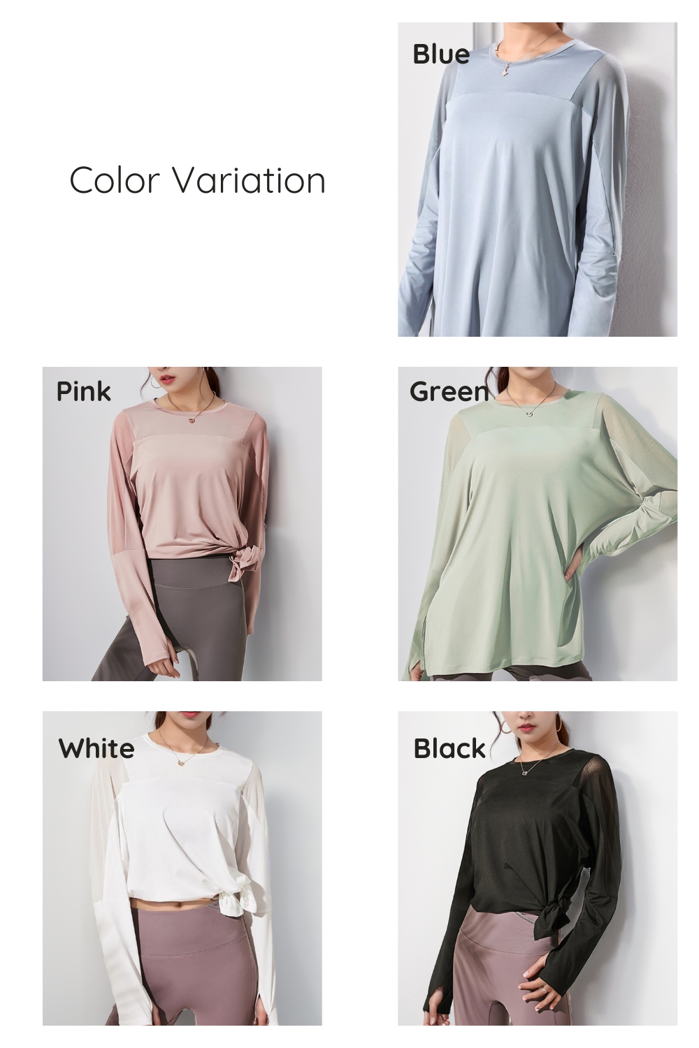 ヨガウェア トップス 長袖 ヨガトップス ヨガ 体型カバー ゆったり