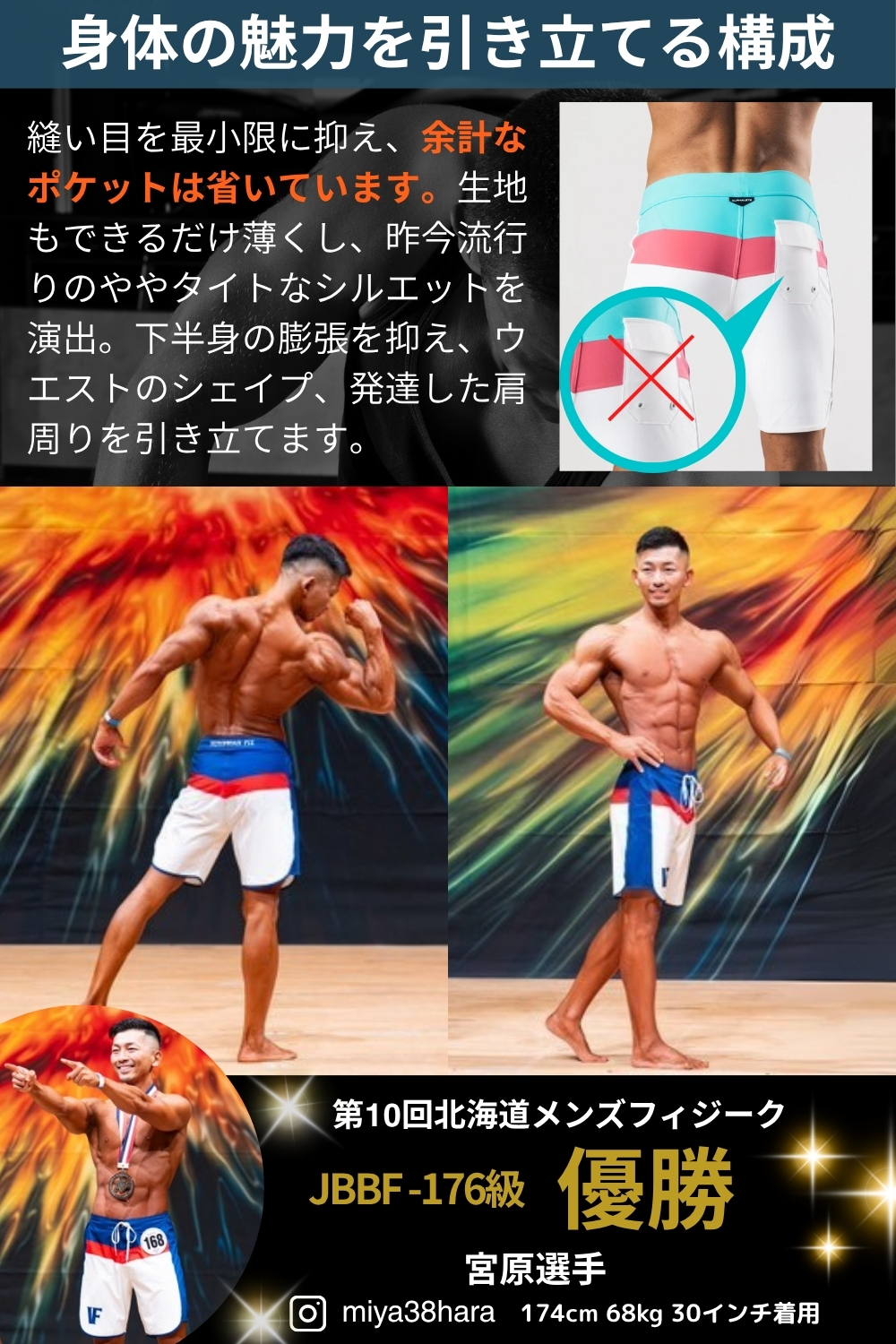 VEROMAN サーフパンツ フィジーク 水着 ボードショーツ サーフショーツ