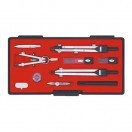 ウチダ KD型製図器 SEセット 13品組A(烏口入り) [ 1-730-7302 ] : 事務