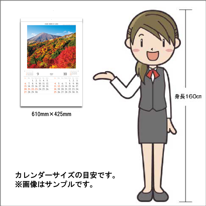 カレンダー 2026年 壁掛け 彩 SG409 2026 おしゃれ 風景 日本 景観