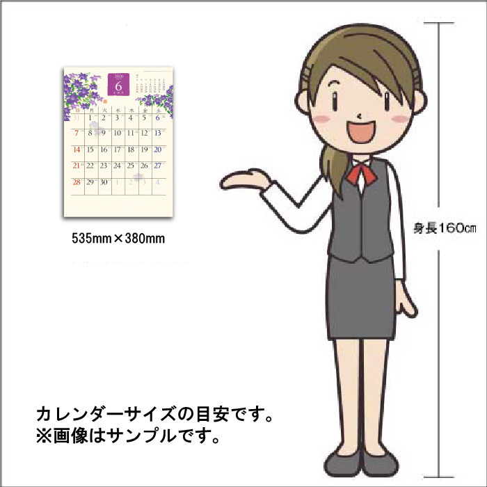 新日本カレンダー カレンダー 2026年 壁掛け 和の彩花 NK67 2026年版