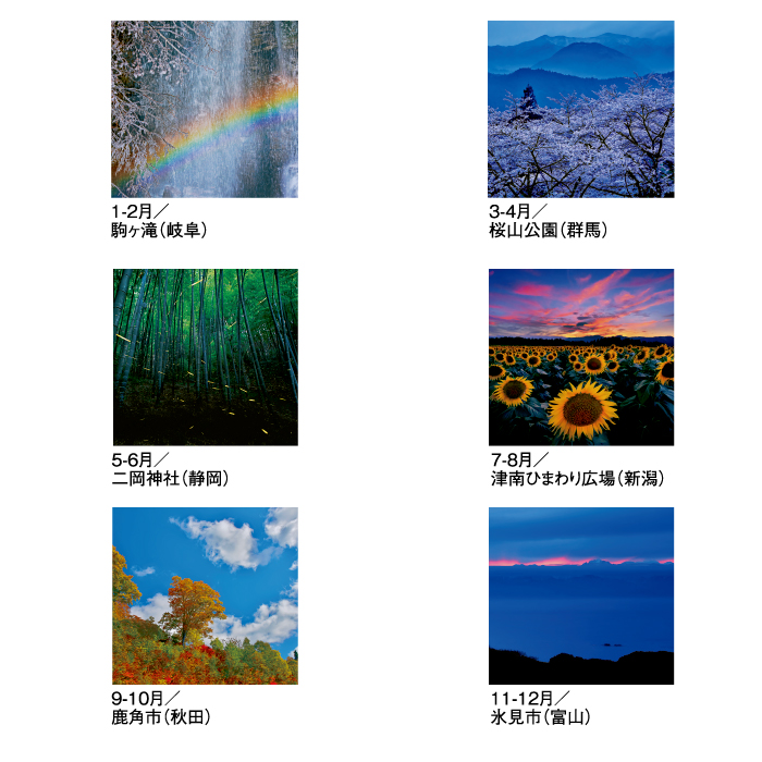 新日本カレンダー カレンダー 2026年 壁掛け 川隅功作品集 やすらぎへ