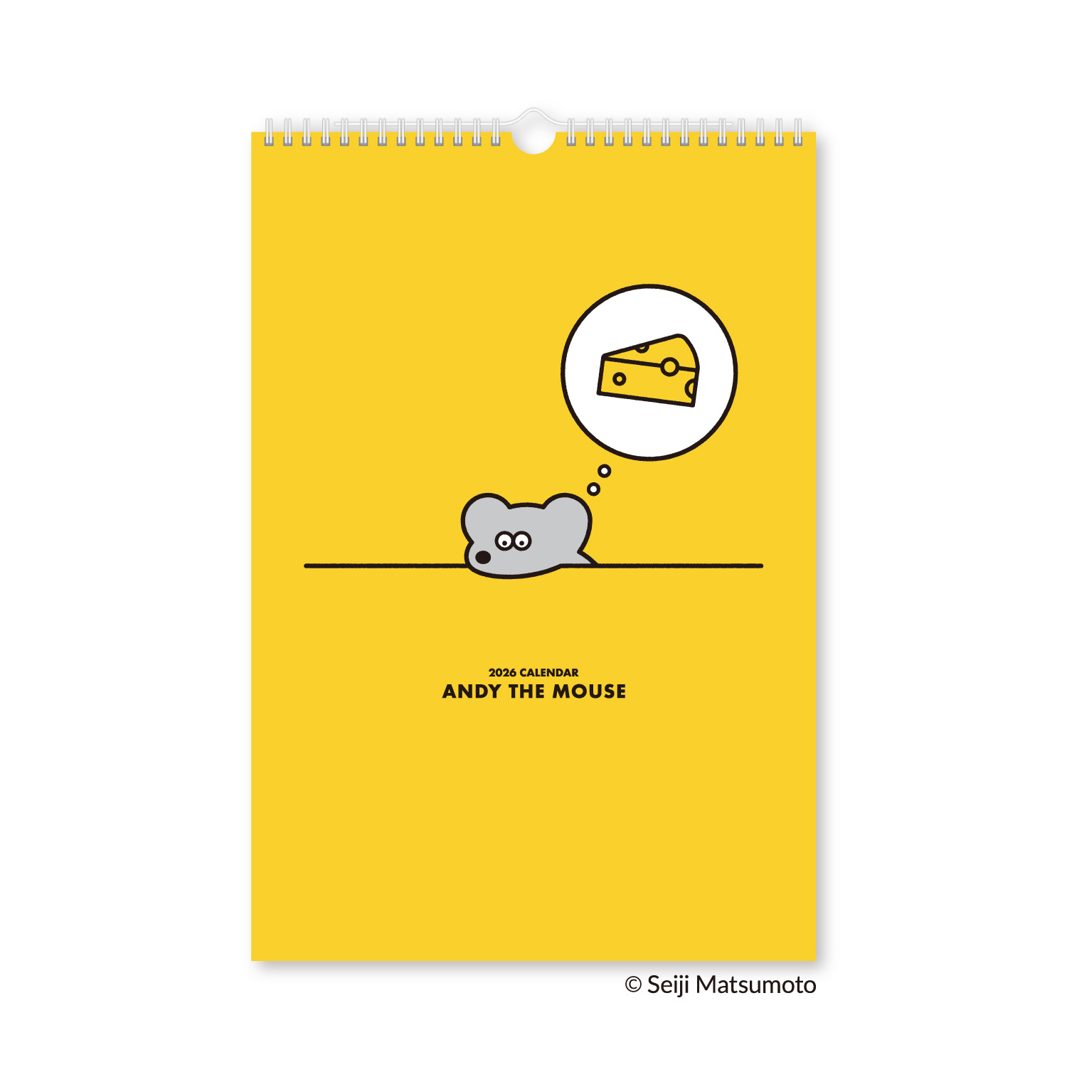 新日本カレンダー カレンダー 2026 壁掛け 縁堂 ねずみのANDY 壁掛け