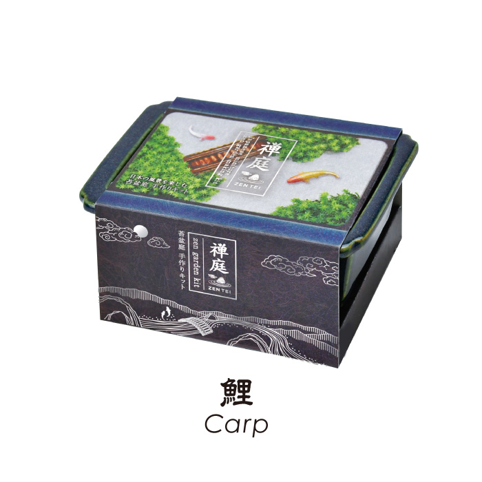 禅庭 zen garden kit 苔栽培 スナゴケ 枯山水 キット 箱庭 テラリウム