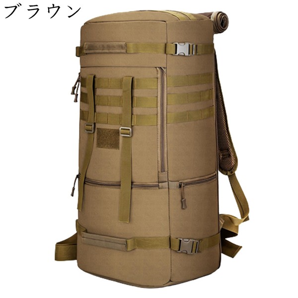 中型ブラウンバックパック モールシステム付き 中型ブラウンバックパック モールシステム付き ミリタリー好きなら