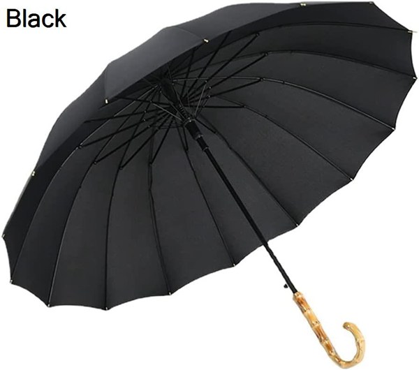 長傘 日傘 大きい 風に強い傘， 軽量 16本骨 大きい 頑丈 晴雨兼用 強風豪雨対策 台風対応，遮...