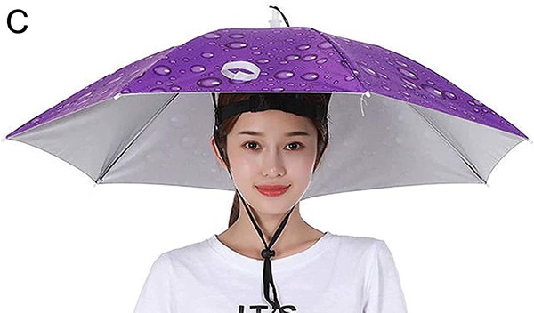 折りたたみ かぶる傘 uvカット 頭傘 傘帽子傘帽子日傘傘帽子釣り・傘 