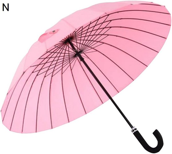 長傘 超強度 24本骨 紳士傘 無地 ジャンプ傘 晴雨兼用 大きいサイズ アウトドア用 男女兼用｜jinichirosasaki｜15