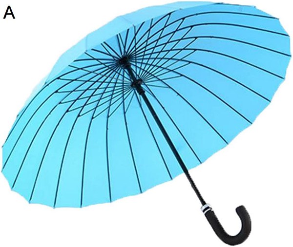 長傘 超強度 24本骨 紳士傘 無地 ジャンプ傘 晴雨兼用 大きいサイズ アウトドア用 男女兼用｜jinichirosasaki｜03