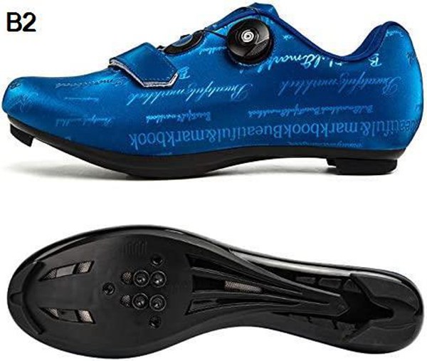 ビンディングシューズ　サイクリングシューズ 紺 楽天市場】MTBシューズ ビンディング サイクル シューズ