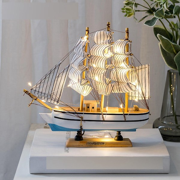 置物 オブジェ 地中海風式帆船 スタイル4 帆船模型 木製帆船模型 