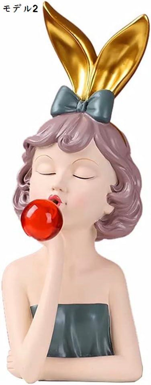 置物 おしゃれ 樹脂製の装飾品 卓上 インテリア 工芸品 オブジェ 樹脂 少女 上品 創意 プレゼント 飾り 人気 手作り 玄関 寝室_2