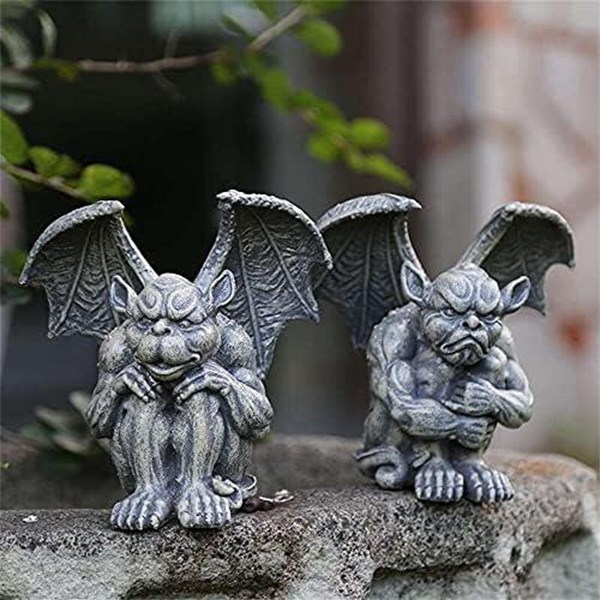 ガーデンオーナメント 悪魔 置物 多肉植物の守護者 ガーデニング