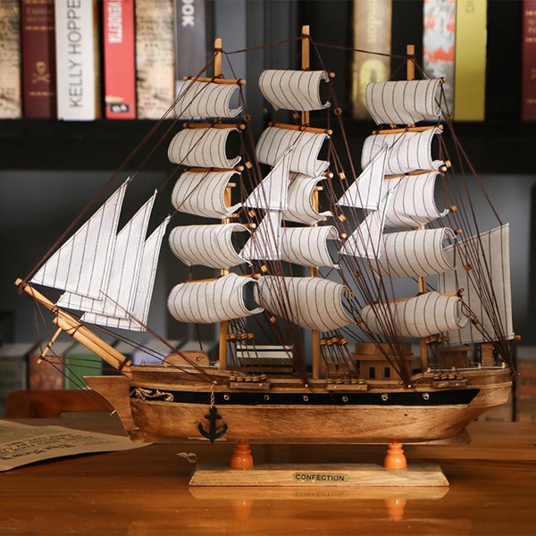 オブジェ 帆船模型 木製帆船 海賊船 レトロ調 ヨーロッパ風 船 手作り 