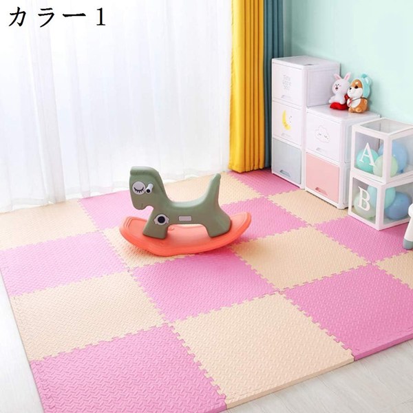 タイルカーペット テーブルセット 60*60*1.2*16 キッズ ソフト パズルマット カラー 椅子 机 テーブル チェア デスク 幼児｜jinichirosasaki｜02