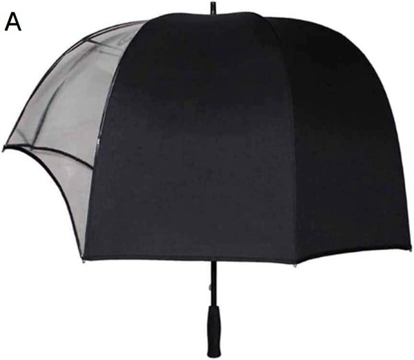 日傘 雨傘 防風雨傘 ヘルメット型ドーム傘防風大型ゴルフ傘軽量キャノピーベントスティック傘 かさ 傘...