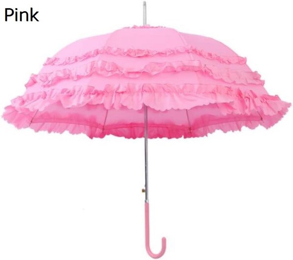 日傘 雨傘 防風雨傘 傘ヴィンテージウェディングブライダルスティック傘軽量女性文学小さな甘いプリンセ...