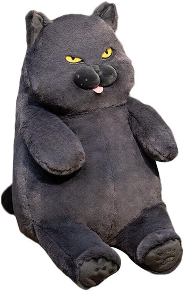 ねこちゃん　ぬいぐるみ　ブリティッシュショートヘア　ブルーアイ　大きめ　ふわふわ 猫 リアル 特大 大きい 50cm サイズ CAT ぬいぐるみ