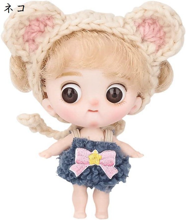 ミニチュアドール 着せ替え人形 かわいい 可動 関節人形 メイク