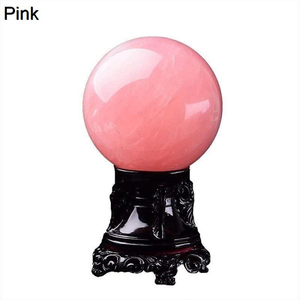 占い師ボール ピンクのクリスタルボール飾り占いクリスタルボール風水ホームデコレーションオーナメントリビングルームの装飾用品 (Color｜jinichirosasaki｜02