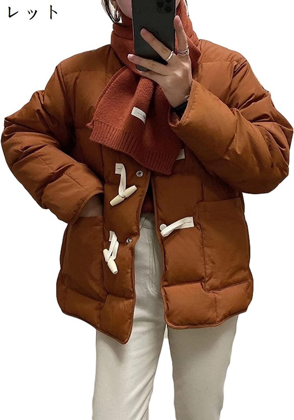 超ショート ジャケット ベンチコート 暖かい コンフォー ポケット付き 普段 かわいい 上着 アウタ...