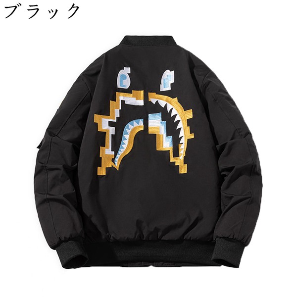 刺繍入りブラックスタジャン XS