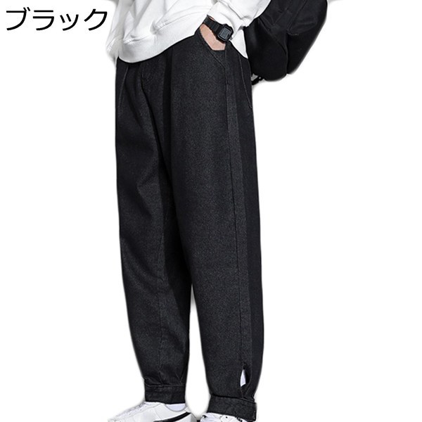 4年保証』 メンズ パンツ ヒップホップパンツ 2XL ブラック ゆったり