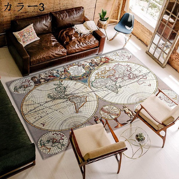 世界地図 インテリア（カーペット、ラグ、マット） | 家具、インテリア
