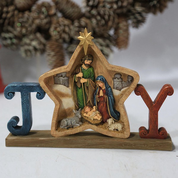 置物 天使 インテリア キリスト降誕のシーン 聖母マリア像 聖家族 