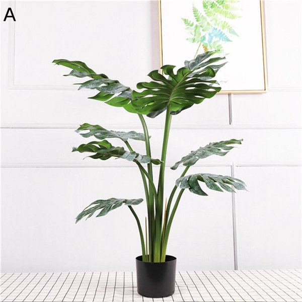 人工観葉植物 大型鉢植え モンステラ 48/98CM フェイクグリーン 造花