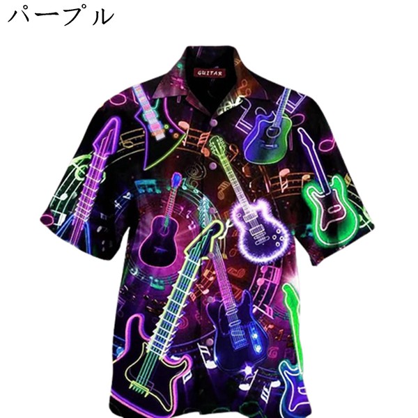 Aloha アロハシャツ 半袖 仏教デザイン ハワイシャツ アロハシャツ メンズ 半袖 菩薩 仏 開襟 総柄 春夏