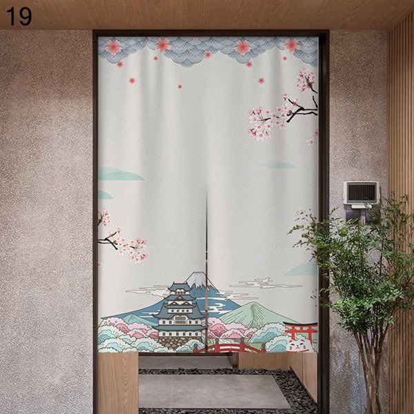 和風　本縫い　のれん　2枚組 楽天市場】のれん 暖簾 葛飾北斎 神奈川沖浪裏 85X150cm 本縫い