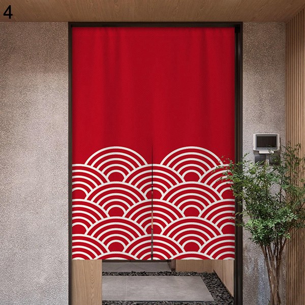 のれん hidebouu のれん 暖簾 和柄 海 両開き 和風 さくら 目隠し つっぱり式